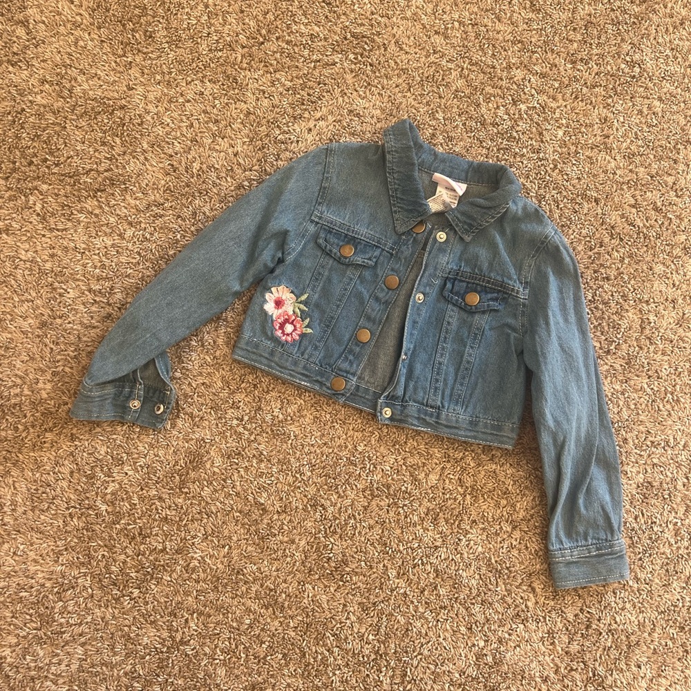 Little Lass Toddler Girl Denim Jacket Size 4t